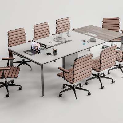 现代会议桌3D模型下载